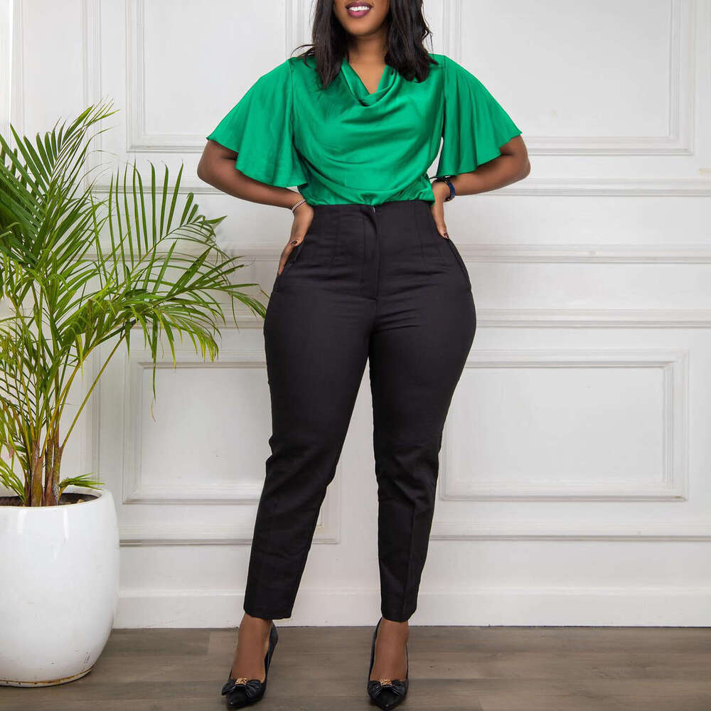 Women's Wear Women's Women's Clothing, Spring High Waisted Tight Fitting 9-Point Commuting Professional Solid Color Suit Pants, Casual 