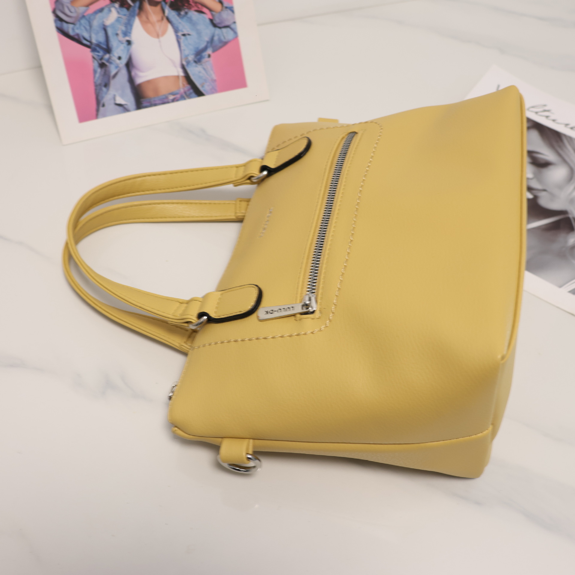 Solid Color 2025 New Collection Single Shoulder Diagonal Cross Women's Handbag