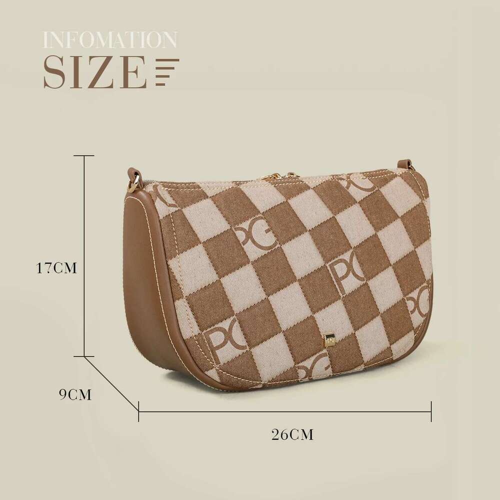 PG Handbag 2025 New Shoulder Crossbody Light High-End Fashionable Versatile Women's Bag