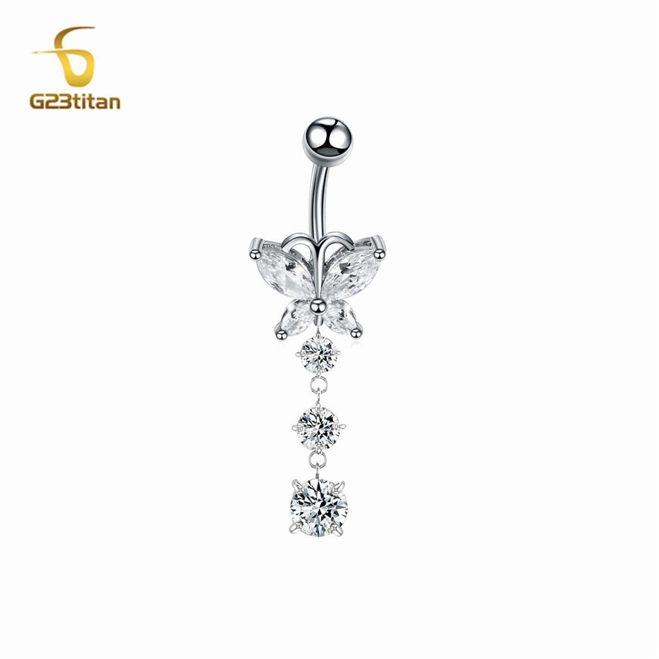 G23 Bitotanio Bitolio Navole Piercing Anello Piercing Sigilty Crydalfly Bully P…