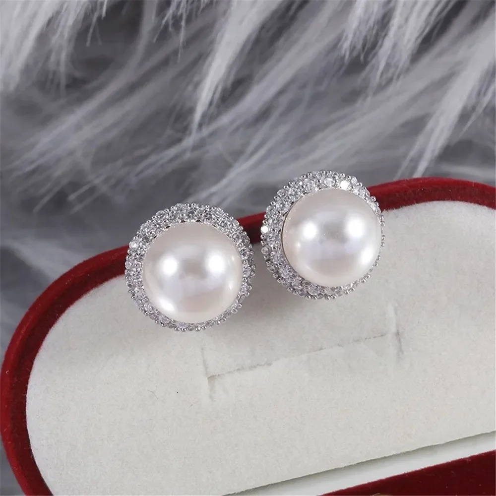Gold Plated Pearl Earring Settings DIY Jewelry Making Supplies Blank Ear Stud Bases for Handmade Accessories 1pair No Pearl 250517