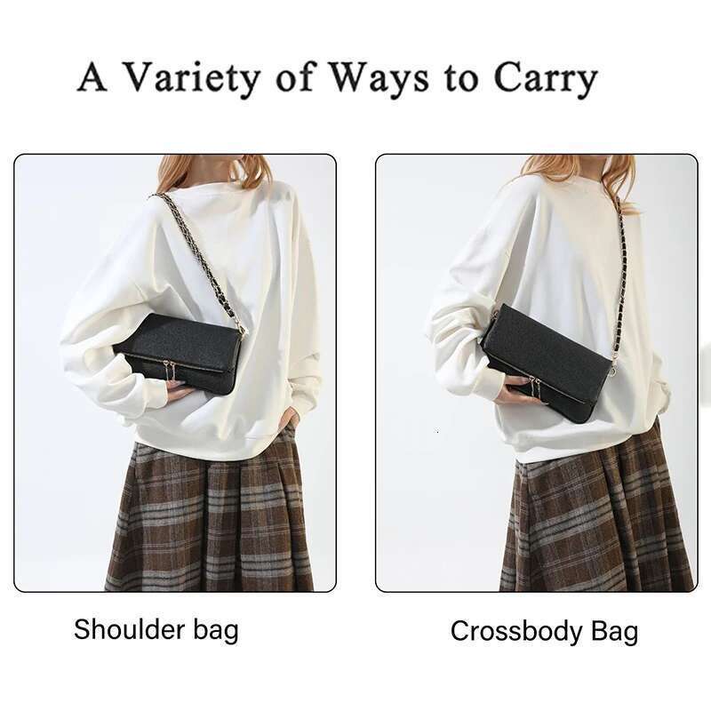Brand Designer Women's Shoulder Flip Cover High Quality Pu Leather Chain Messenger Bag 2025 New Versatile Crossbody Handbags