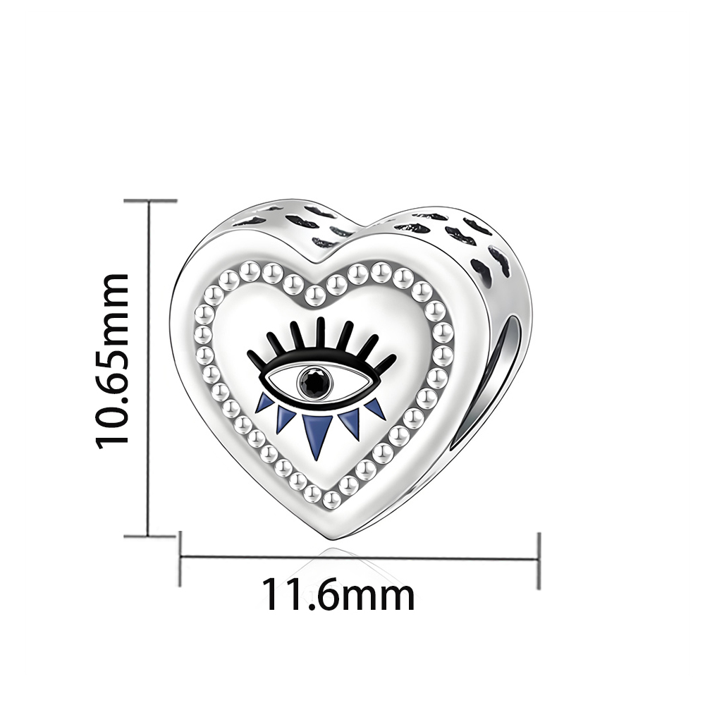 FewDook High Quality Eye, Rays and Crescent Moon Protective Hamsa Hand Dangle Charm Beads Fit Pan Bracelet DIY Women Guardian Force Jewelry Gift 2025