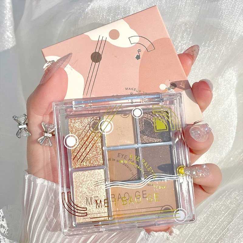7 Colors Eyeshadow Palette Pearly Matte Earth Color Eyeshadow Portable Shiny Long Lasting Natural Eyeshadow Eye Makeup CosmeticXJ250520
