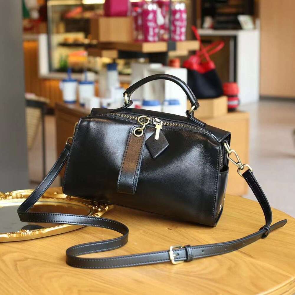 Spring Summer Luxury Large Capacity Boston Small Square Women s Diagonal Cross Soft Leather Shoulder Bag