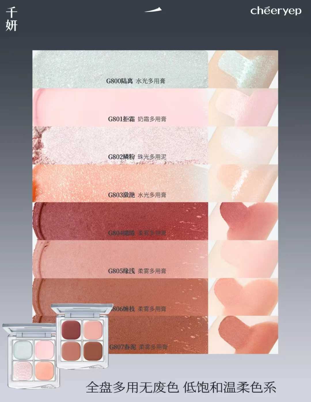 Qianyan Single Chameleon Eyeshadow Pearlescent Matte Powder Cream Shimmer Shadow Multipurpose Blusher Highlight Potato Texture W250520
