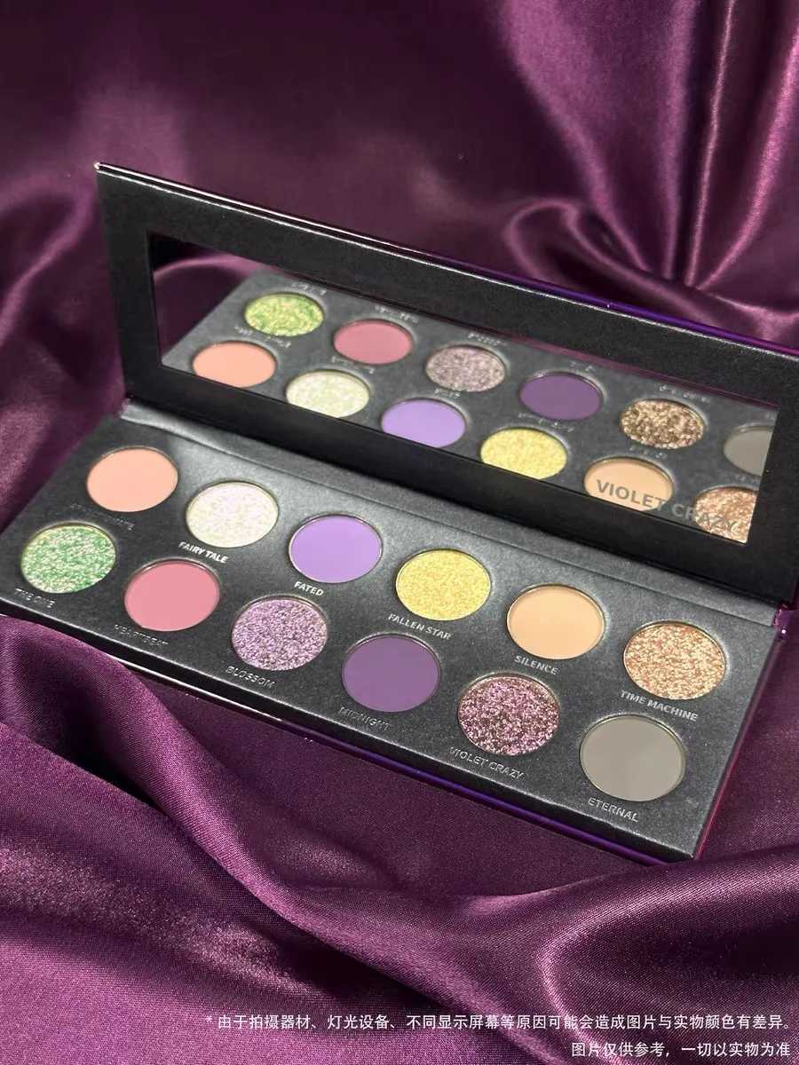 KRYPTEIN BURNT FOREST 12 Color Eyeshadow Tray Fine Shimmer Matte Chameleon Eyeshadow Cosmetic W250520