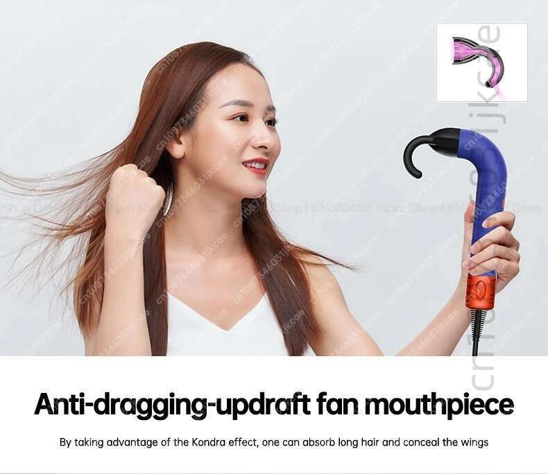 New Professinal Leafless Negative Hair Care Quick Dry Home Powerful Hairdryer Constant 200 Million Anion Blow Dryer