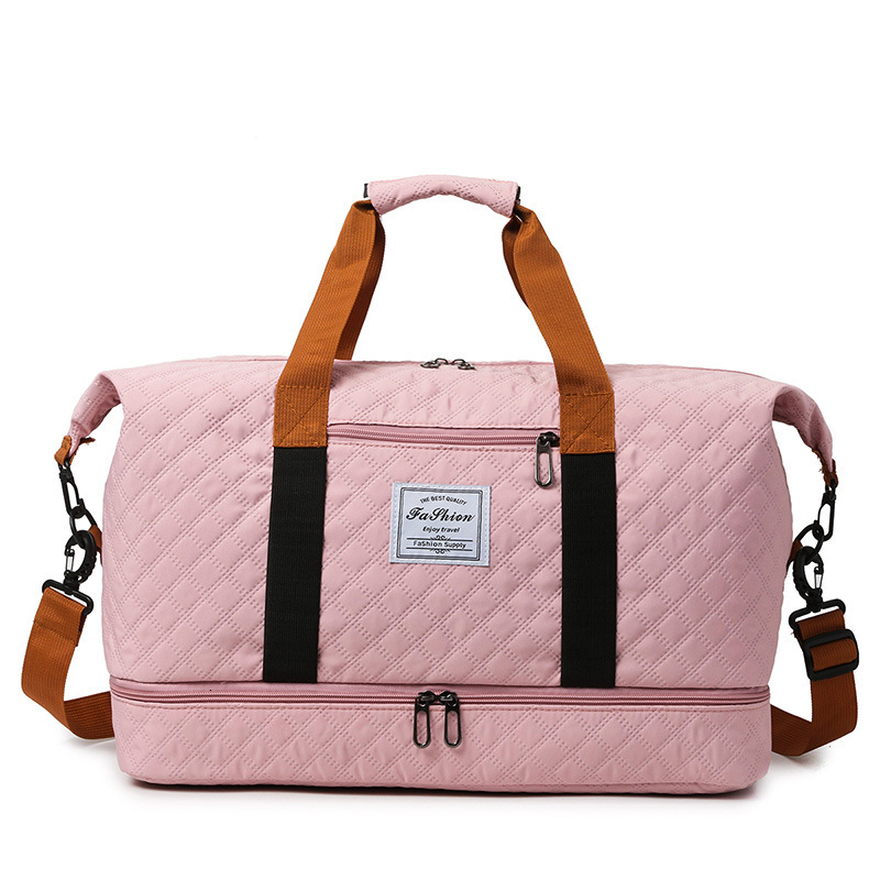 Handheld fitness with dry wet separation large capacity yoga shoulder storage short distance travel bag business trip bag