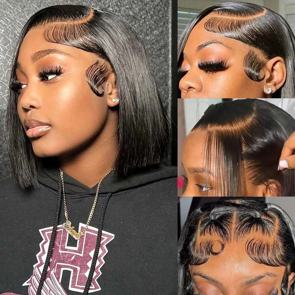 Nneka 13x4 Straight Frontal 13x6 Bob Wig Front Human Hair Wigs 4x4 5x5 Hd Lace Closure For Women
