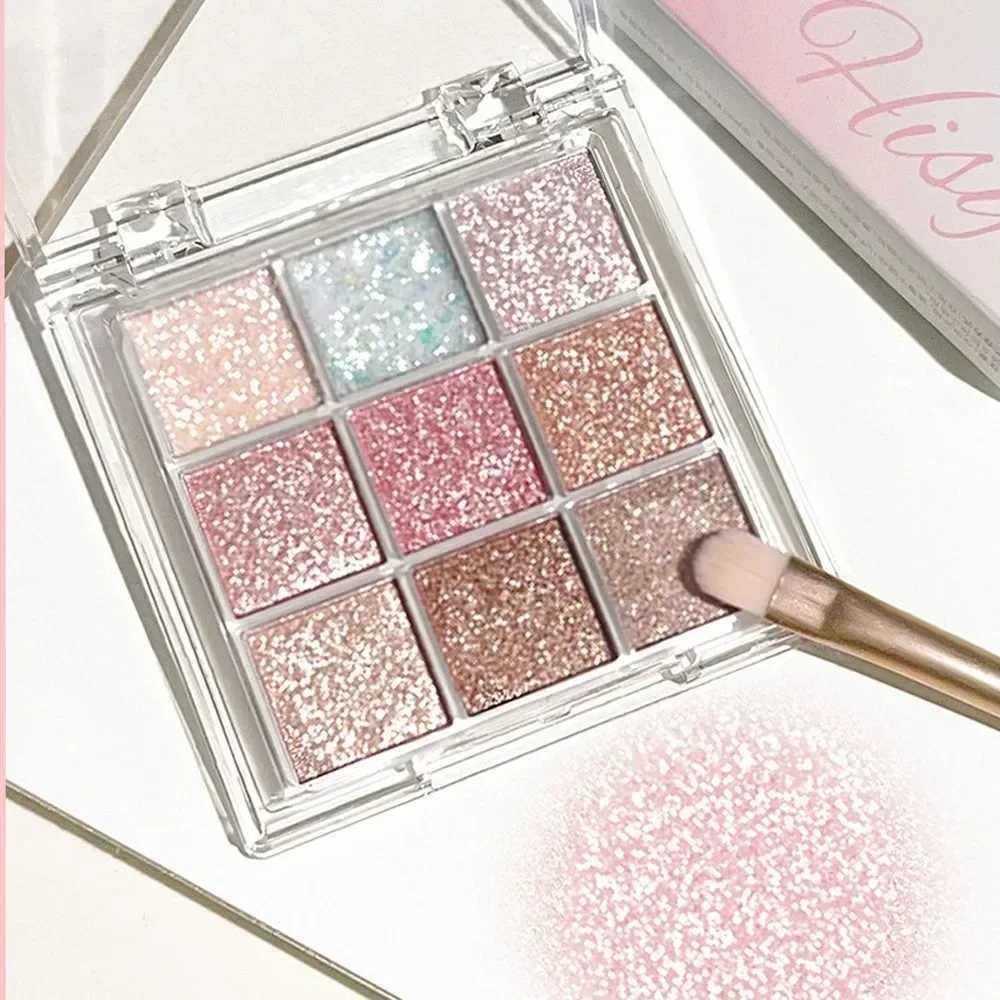Pearlescent fine glitter highlighter dazzling smart eyeshadow palette Long-lasting color development sweat and water resistantXJ250520
