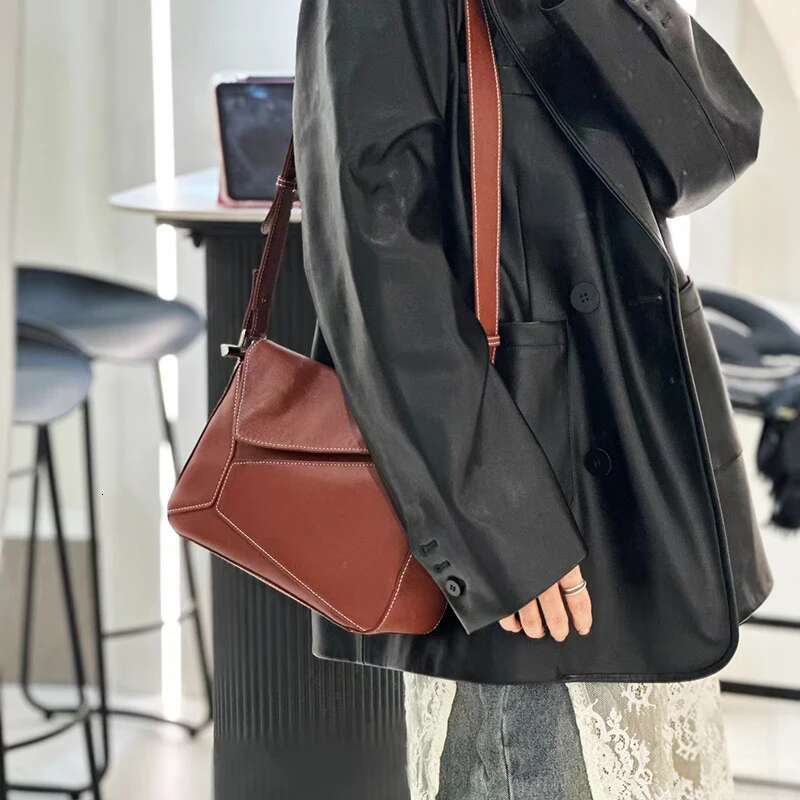 Lady Women's Tote Designer Hand Bag Ladies Genuine Leather Fashion Bags 2024 Rectangular Crossbody Vegetable Cow