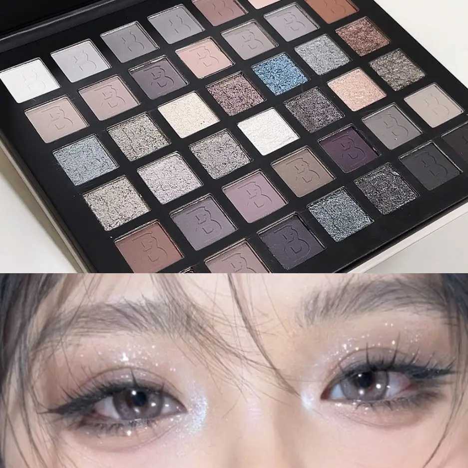 SALE Super Smoked Plate! 42-color eyeshadow palette SMOKY matte pearlescent bright long-lasting color black purple whitXJ250520