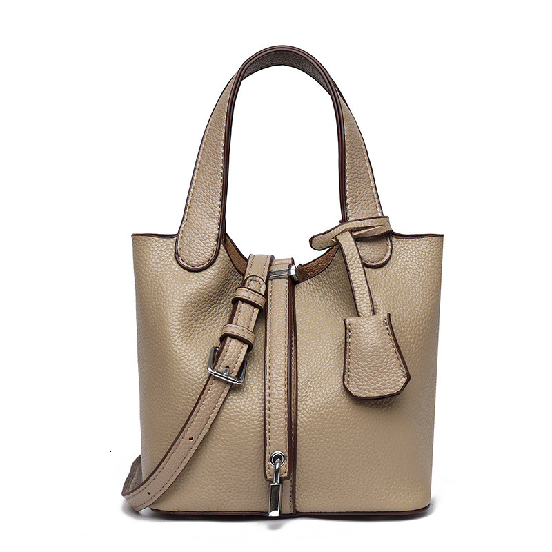 Free Shipping Designer Bag Women's Bucket Bag Hot Spring And Summer Leather Handbag Letter Bag Fashionable High-end Daily Commuting Crossbody Bag