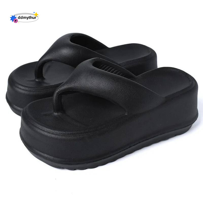 Eyriphy Thick Sole Beach Summer Women Sandals Piglet Platform Cloud Bathroom Slides Female Cute Cozy Flip Flops Slide ddmythur