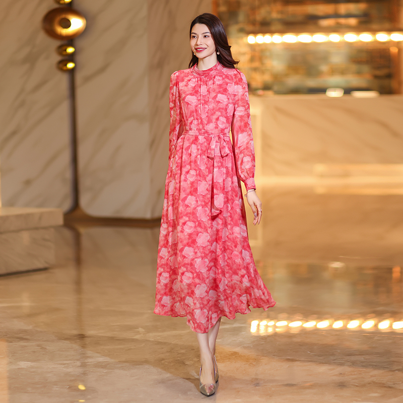 elegant and sophisticated dresses with a highend feel summer shortsleeved highwaisted printed maxi onepiece dresses for floorlength