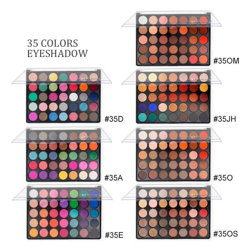 35 Color Eyeshadow Tray Daily Makeup Matte Lasting Nightclub Eyeshadow Pearl Fine Shimmer Waterproof Is Not Easy To FaintXJ250520