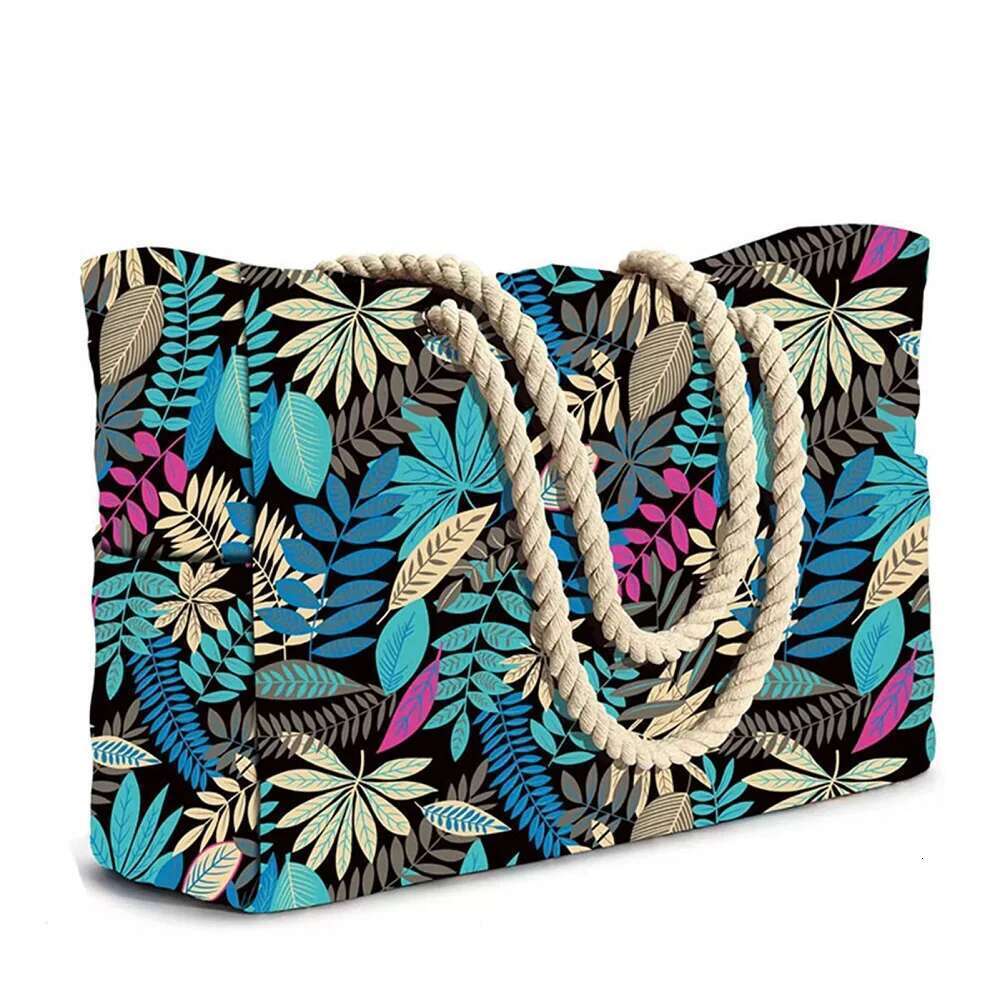 Women Beach Large Waterproof Stripe Printed Tote Handbag Casual Shoulder Bags Sandproof Swim Pool Bag For Travel Shopping
