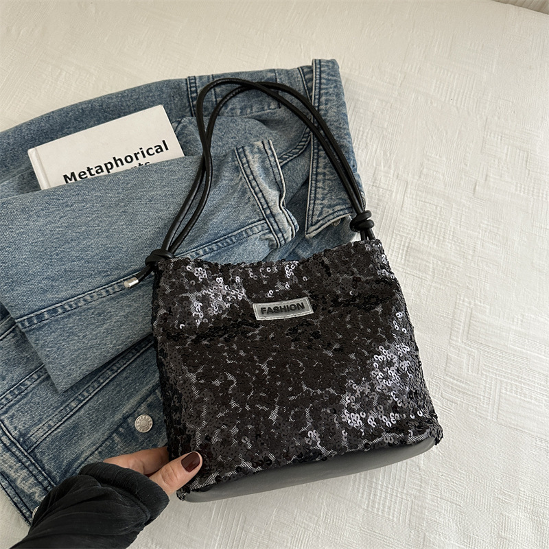 Free Delivery Designer Bag Sequin Fashion Korean Single Shoulder In Spring/summer 2025: A Small Crowd On The Internet Fashionable Underarm Bag Outgoin