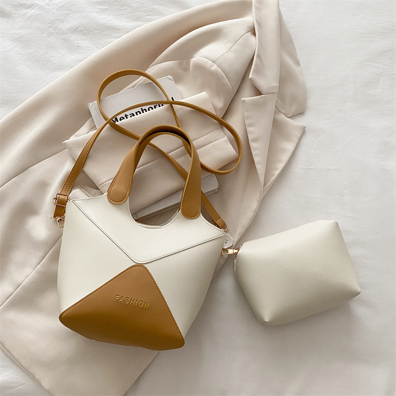New women's waist bag summer niche design crossbody bag high-end texture handbag contrasting color splicing designer armpit bag versatile square 