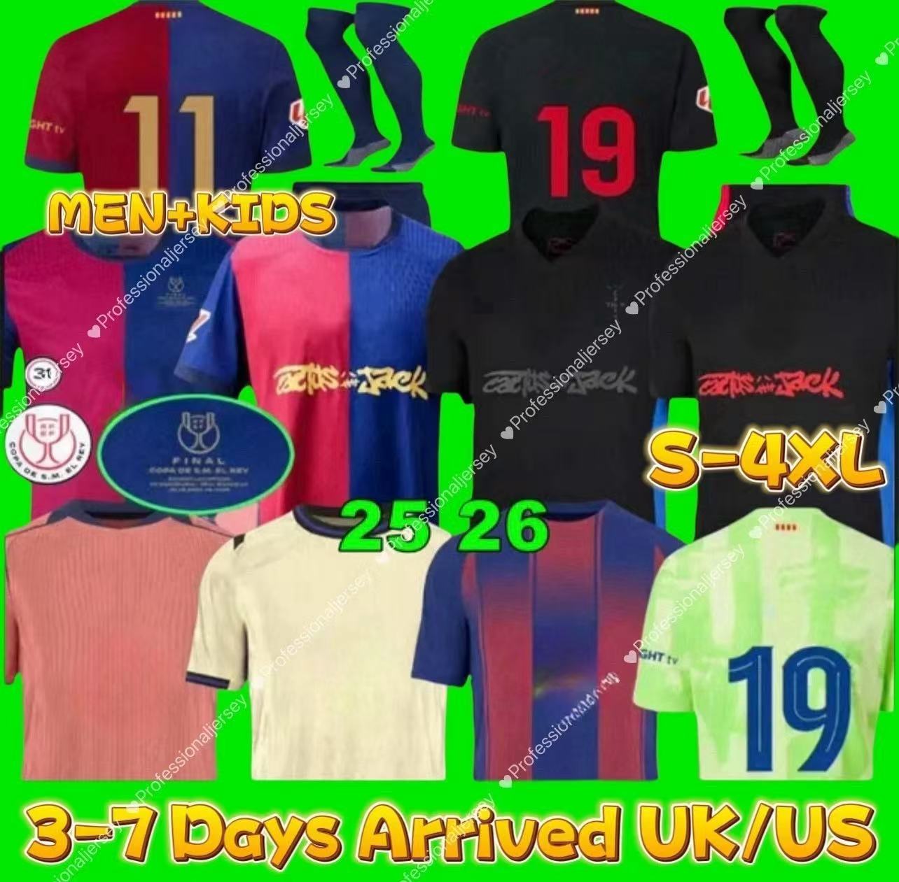 24 25 26 XXXL 4XL soccer jerseys FERRAN camiseta de futbol KOUNDE RAPHINHA PEDRI ANSU FATI GAVI ERIC CACTUS JACK football shirt men kids kits socks