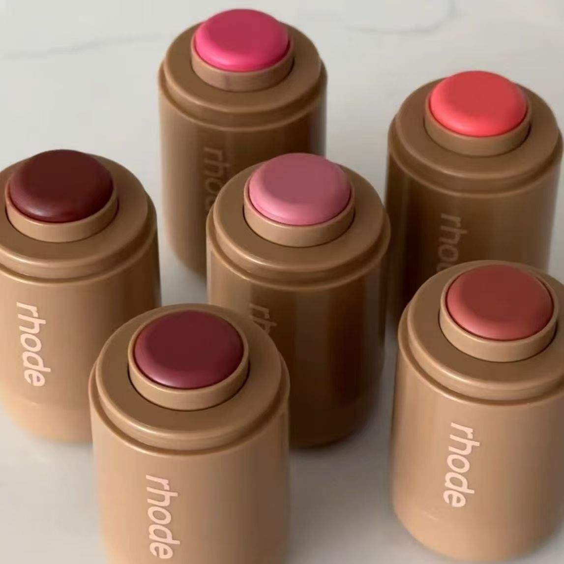 RHODE Makeup Toast New Cheek Blush Cream Blusher Stick Lip Gloss Phone Case For iPhone INS SALTY TAN Raspberry Espresso Lipstick