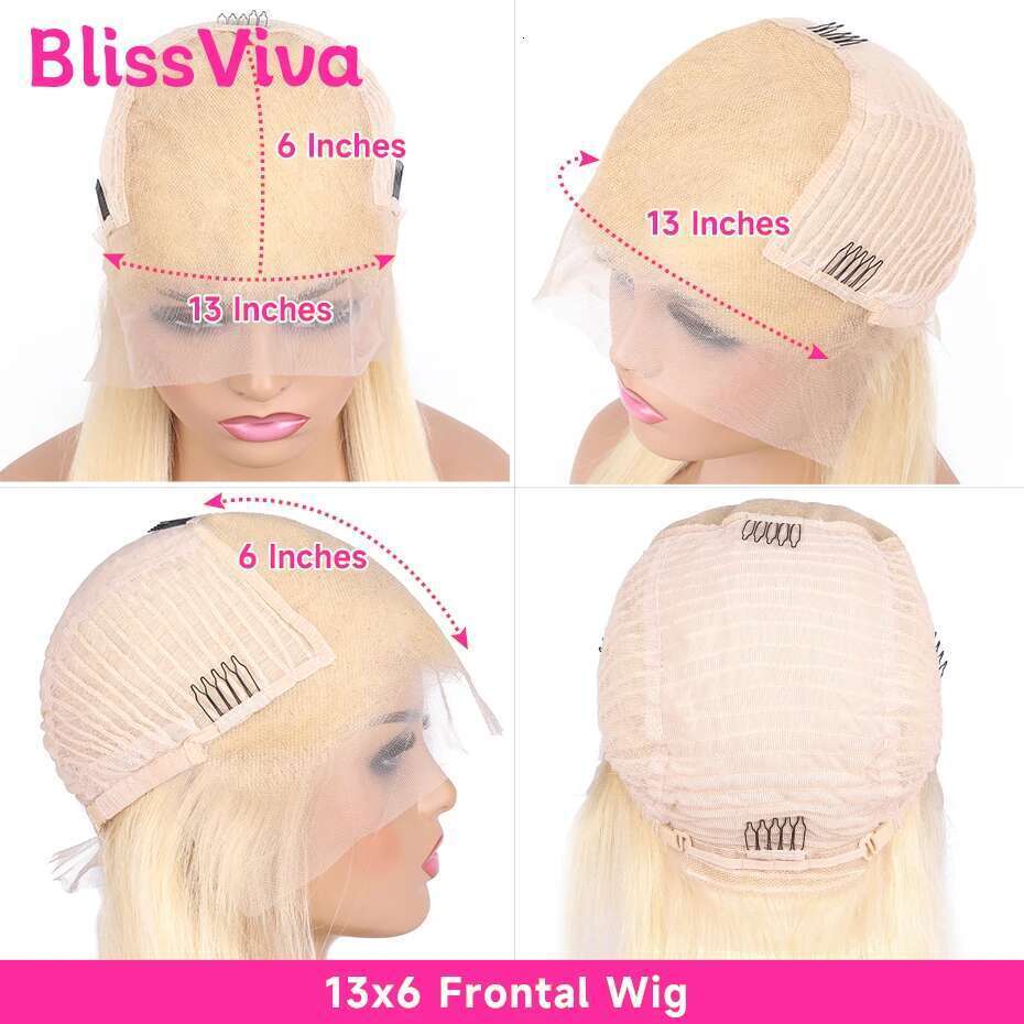 13x6 Short Sier Grey Front Wigs Pre Plucked Ash Gray Blonde 613 Lace Frontal Human Hair Bob Wig