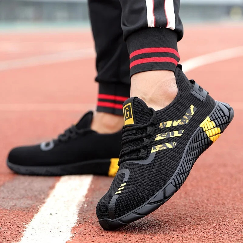 Work Sneakers Mens Safety Shoes Construction steel toe work Shoes Safety boots Mens shoes Puncture proof work summer 250519