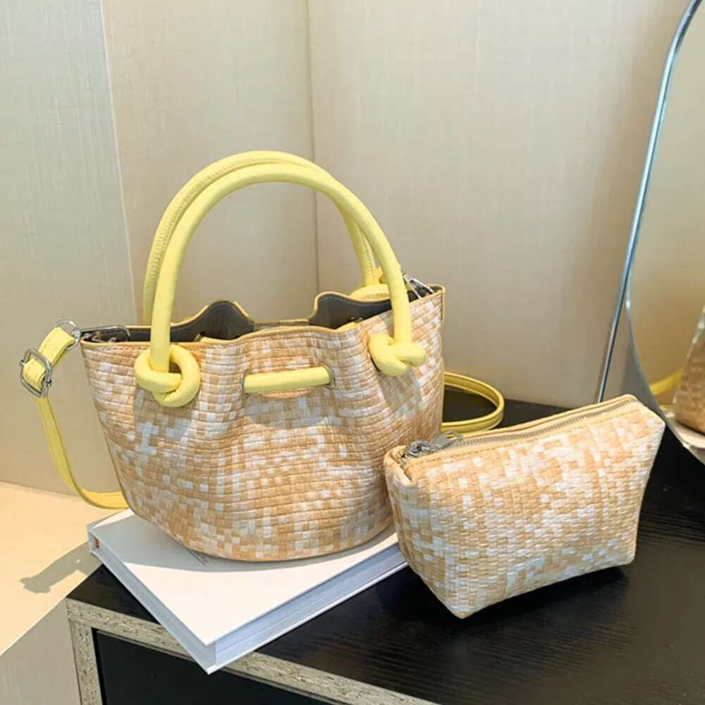 Small Tote Handbag PU Leather Crossbody Trendy Top Handle Shoulder Bag For Women Work Shopping Travel