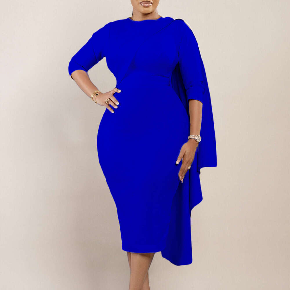 Women's Wear Women's New Fashionable And Elegant Solid Color Tongle Pencil Dress