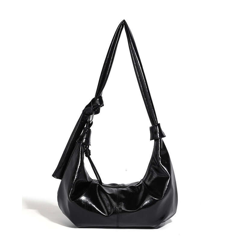 Women's Bags Designer Internet Celebrity's Korean Version Oil Wax Leather Horn Bun New Niche Single Shoulder Crossbody Commuting Versatile D