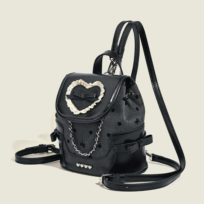 Women's Bags Designer Love Wave Dot Butterfly Knot Backpack For Women Autumn New Collection Handheld Backpack, Small, Small