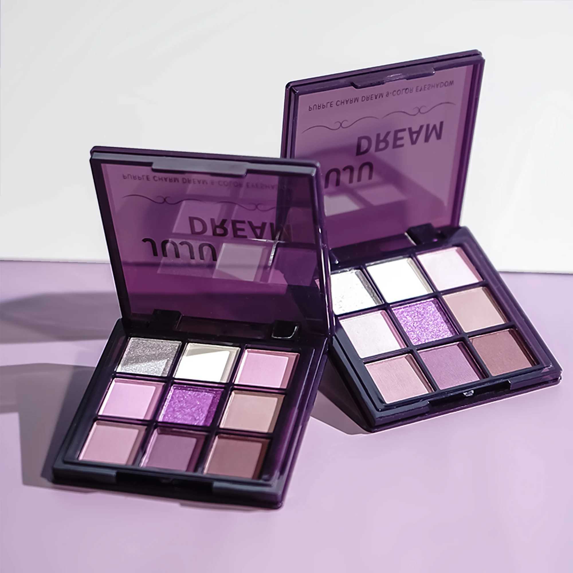 Purple charm dream girl nine-color eye shadow plate smoke purple low saturated pearl matte purple spicy multi-color eye shadow W250520