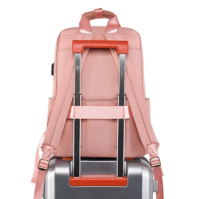 Women & Men Waterproof Backpack USB Charging Solid Oxford Fabric College School 15 Inch Laptop Bag New Designer Travel Backpacks