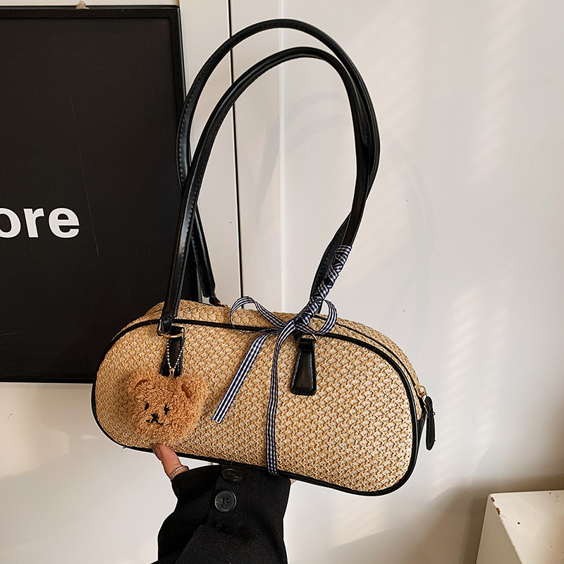 Free Delivery Designer Bag 2025 Texture Women's Weaving Simple Commuter Single Shoulder Slant Cross Leisure Ins Small Square Bag Luxury Bag