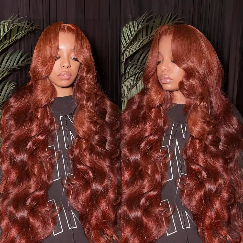 Body Wave Lace Front Wigs Look Like Human Hair Brazilian Glueless Transparent Lace Frontal Wig 280% Density Lace Heat Resistant Wear and Go Synthetic 