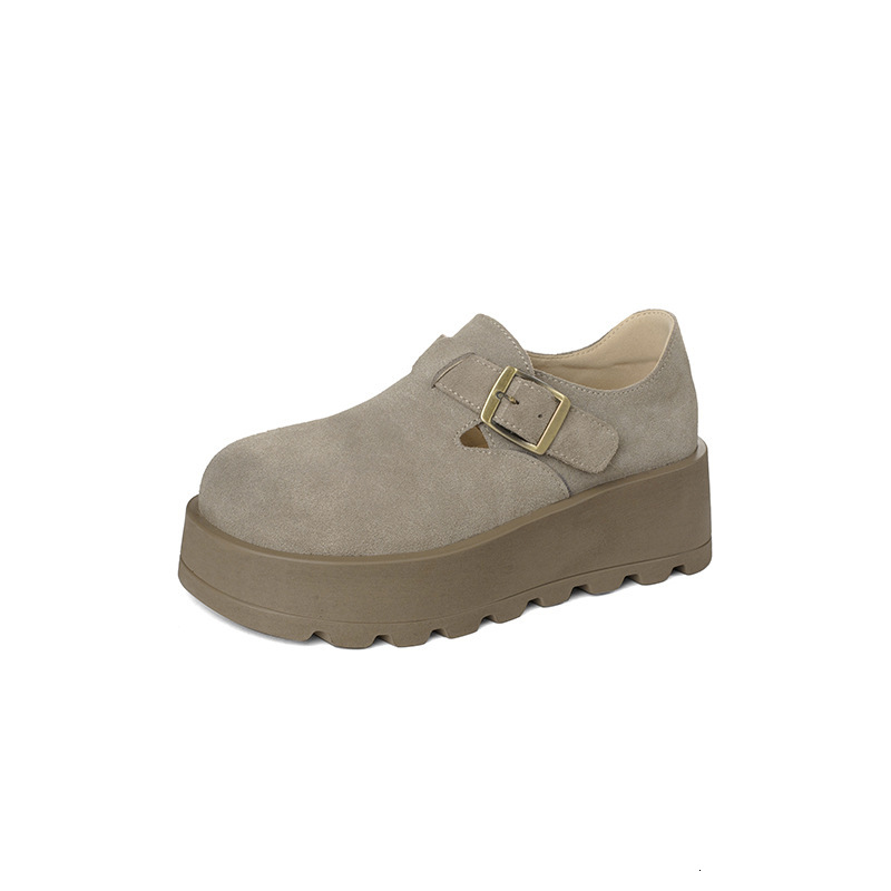 Spring New Boken Lazy Sponge Heel Fashionable Single Shoe Thick Casual Shoes Soft Sole Casual Women S Shoes Ddmysaturn