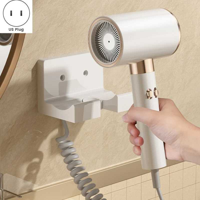 A21I-Hair Dryer Hot And Cold Hair Dryer For Home Use Drill-Free Wall-Mounted Hair Dryer US Plug z250520