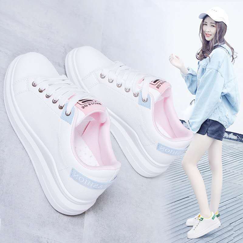 White 2021 Summer New Korean Edition Student Breathable Thick Bottom Casual Flat Women's Shoes