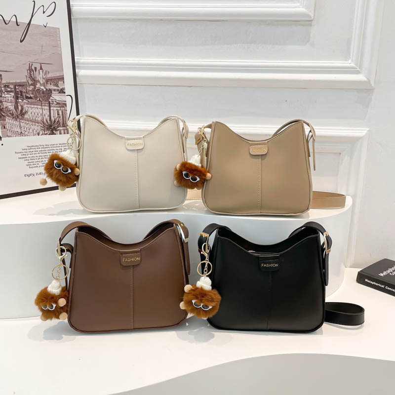 Women's new spring and summer fashion bucket bag one shoulder crossbody bag versatile fashion shoulder bag underarm bag patchwork texture designe
