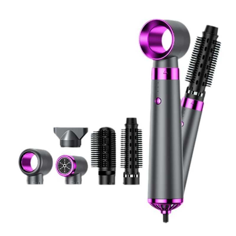 ABWM-5-In-1 Electric Hair Dryer Hot Air Brush Multifunctional Hair Straightener Negative Ion Curler Blow Dryer Styling Set (EU) z250520