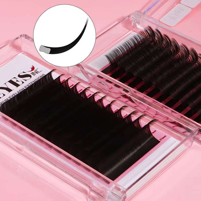 VEYES Ellipse Flat Lashes volume eyelash extensions Super Soft Split Tips 0.15 C D Curl Eyelash Extensions Individual Cashmere