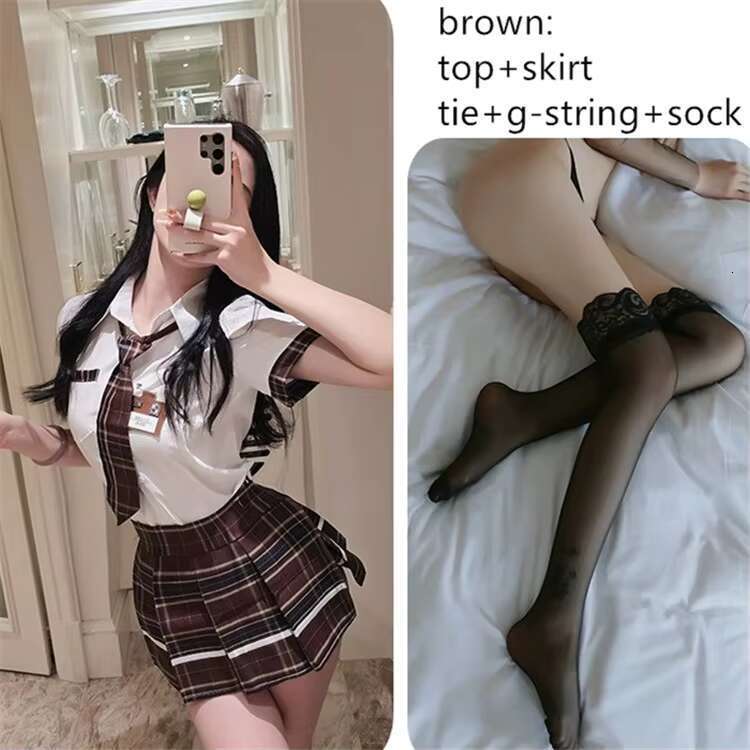 Women Sexy School Cosplay Costumes Student Uniform Lingerie