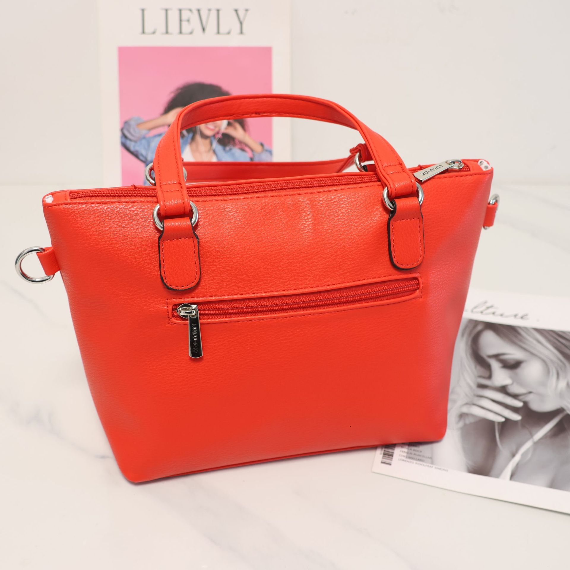 Solid Color 2025 New Collection Single Shoulder Diagonal Cross Women's Handbag