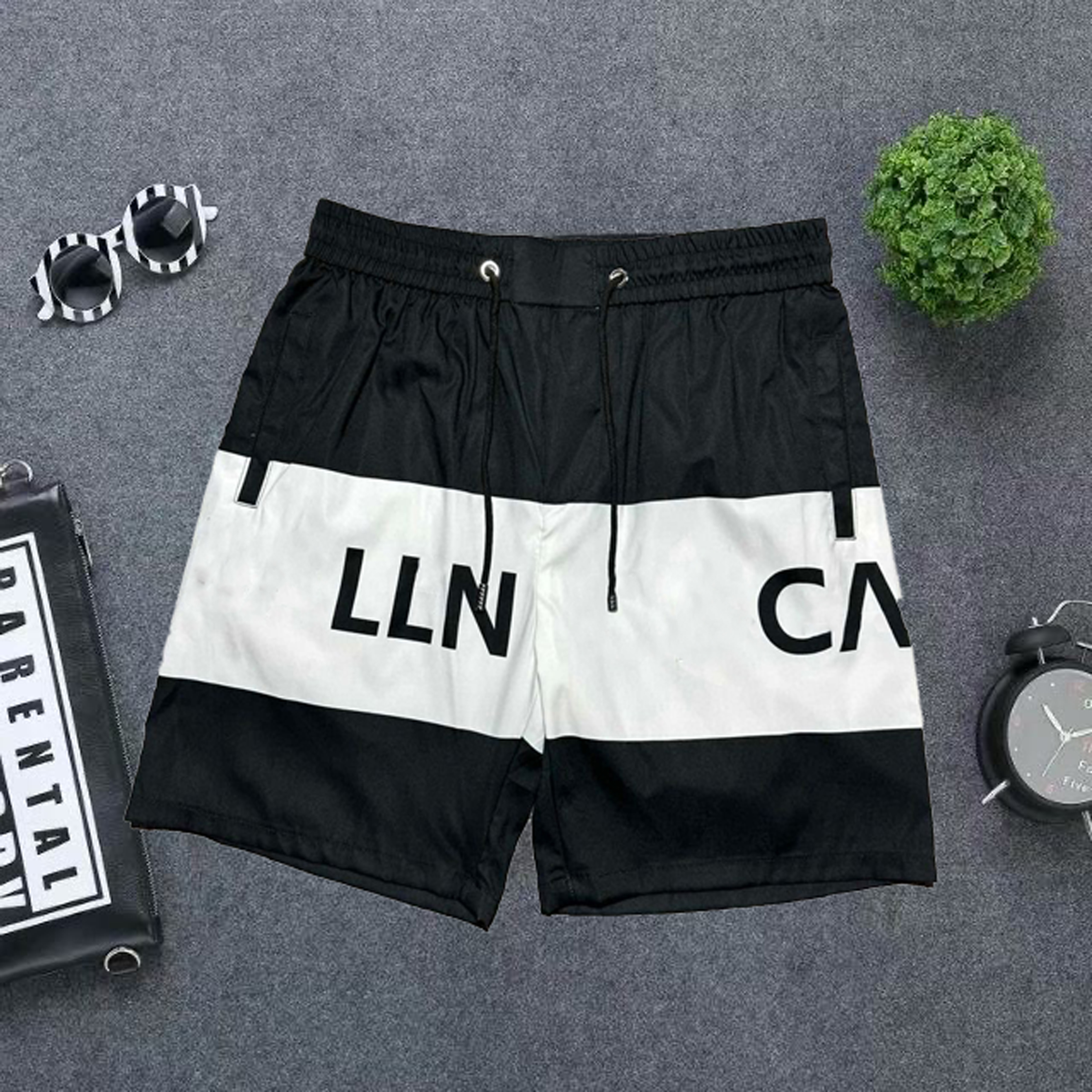 Men's designer shorts Men's summer brand fashionable loose street clothing quick dry swimsuit z letter printing board beach pants