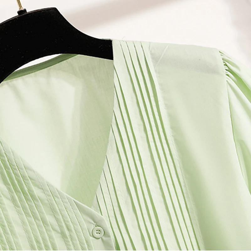 Plus Size Shirts Blouses Women Summer Arrival Korean Fashion Tops Short Sleeve Loose Sweet Blouse Woman L4XL 250520