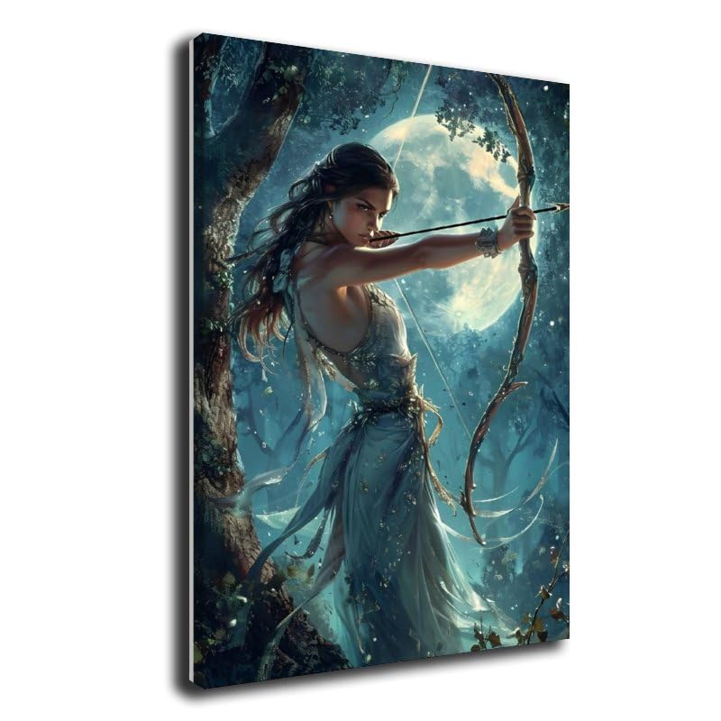 Artemis Canvas Poster Wall Art Decor Print Picture Paintings for Living Room Gift ForBedroom Decoration 08x12inch(20x30cm)