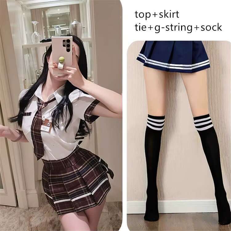 Women Sexy School Cosplay Costumes Student Uniform Lingerie