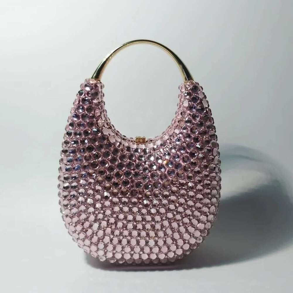 Metal Jewels Handbags Female Crystal Designer Clutch Bags Rhinestones Handbag for Party Banquet or Wedding Dia Purses