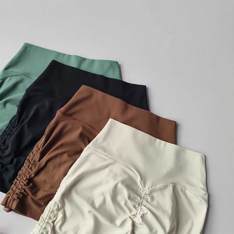 Hip Lifting Fitness Shorts for Women with Raised Hips High Waist Abdominal Contraction Outdoor Running Three Point Yoga Hot PantXJ250520